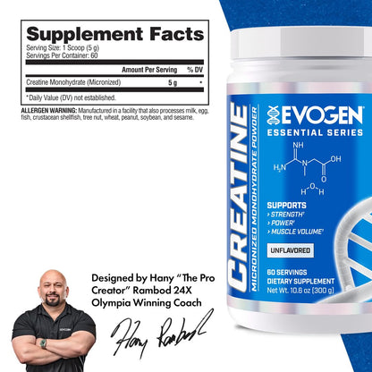 Evogen EVP 3D Creatine Monohydrate Bundle – Stim Free Pre Workout Powder & Micronized Creatine for Pump, Strength, Power & Recovery | Sour Candy + Unflavored