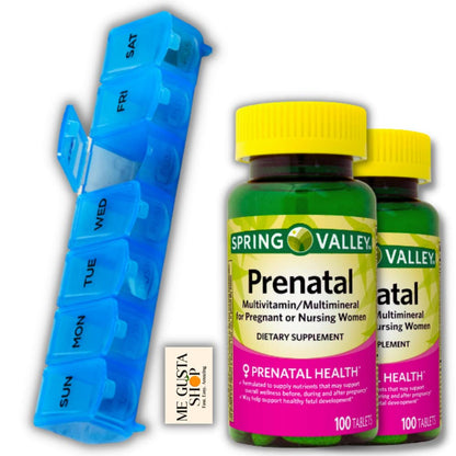 Spring Valley Multimineral Prenatal Multivitamin Tablets Dietary Supplement