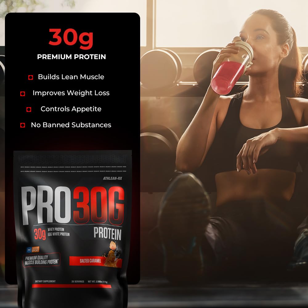 ATHLEAN-X PRO-30G, Premium Whey Protein Isolate Powder, French Vanilla Bean, Gluten-Free, Low Sugar, 30g of High Protein Powder for Muscle Recovery & Growth