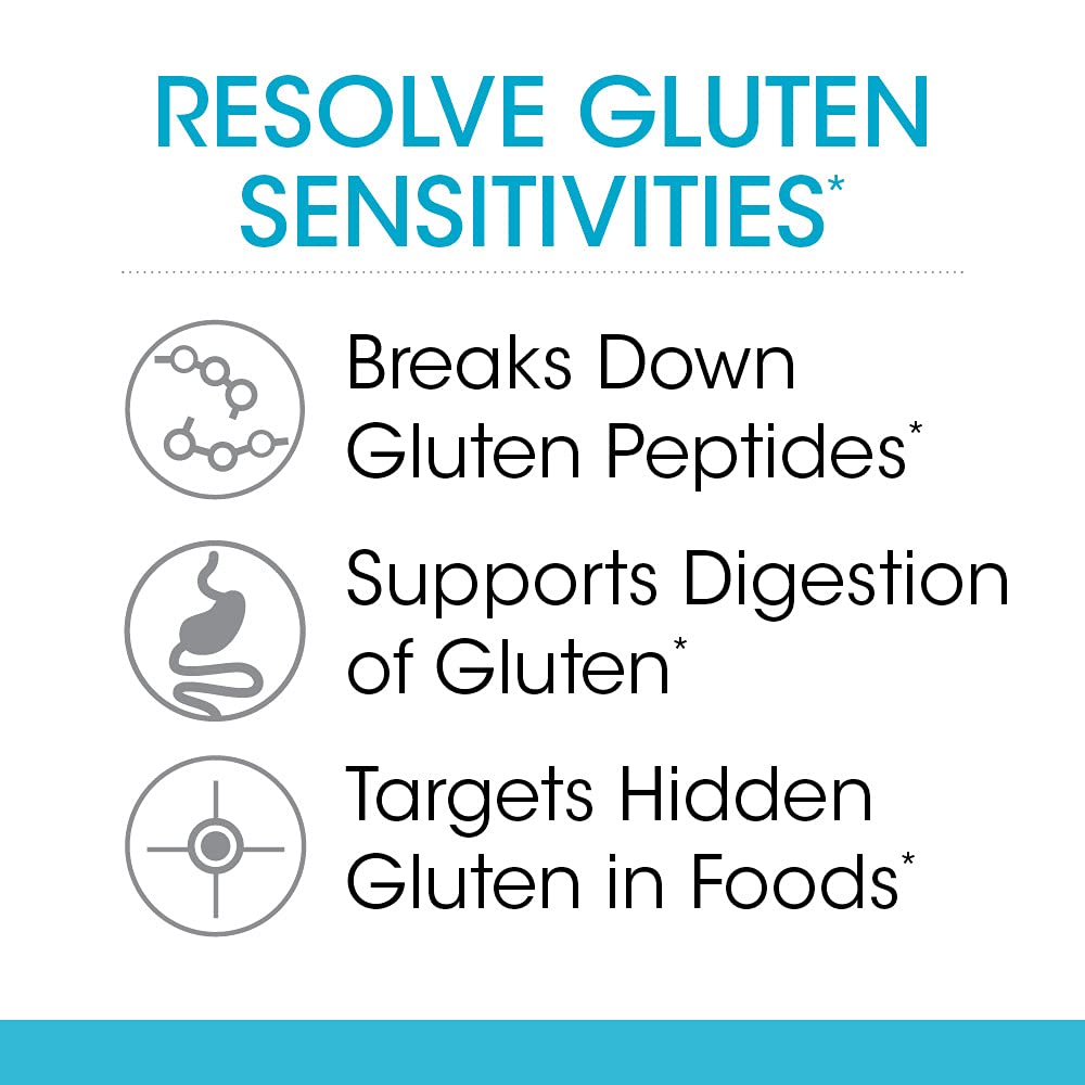 Silver Fern Gluten Comfort with Tolerase G - 1 Bottle - 60 Capsules | Digestive Enzyme Made Specifically to Break Down and Digest Gluten Protein