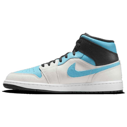 Jordan Air 1 Mid Se - Men's (Summit White/Blue Chill/Anthracite) Size 9