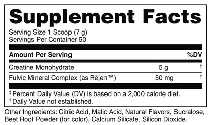 Bucked Up Pure Micronized Creatine Monohydrate for Women and Men - Easy to Mix and Unflavored - 5G Per Serving - 50 Servings - 250 Grams Per Container