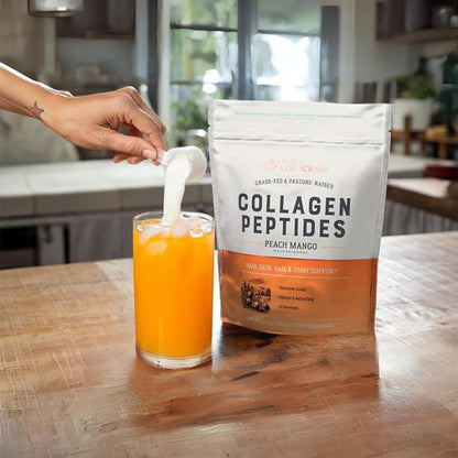 Live Conscious Collagen Peptides Powder - Naturally-Sourced Hydrolyzed Collagen Powder - Hair, Skin, Nail, and Joint Support - Type I & III Grass-Fed Collagen Supplements for Women and Men - 16oz