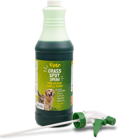 vetr Dog Repair Grass Paint, 32 oz - Pet Safe Lawn Color, Rainproof, Made in USA