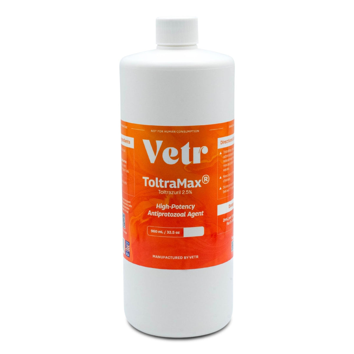 Toltrazuril 5.0% for Horses, Dogs, Cats, 60mL/2 Ounce, for Non-Food Chain Animals