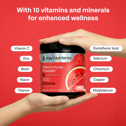 KEY NUTRIENTS Multivitamin Electrolyte Packets, No Sugar Variety Pack, 10Ct