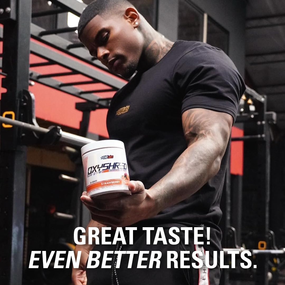 EHP Labs OxyShred Pre Workout Powder - Preworkout Powder with L Glutamine & Acetyl L Carnitine, Energy Boost Drink - Cosmic Blast, 60 Servings