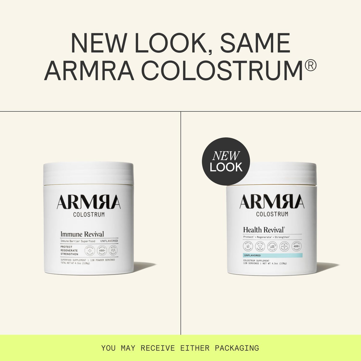 ARMRA Colostrum Powder | Unflavored | Gut Health & Bloating | Skin & Hair | Immunity | Keto, Gluten & Fat-Free | 120 Servings