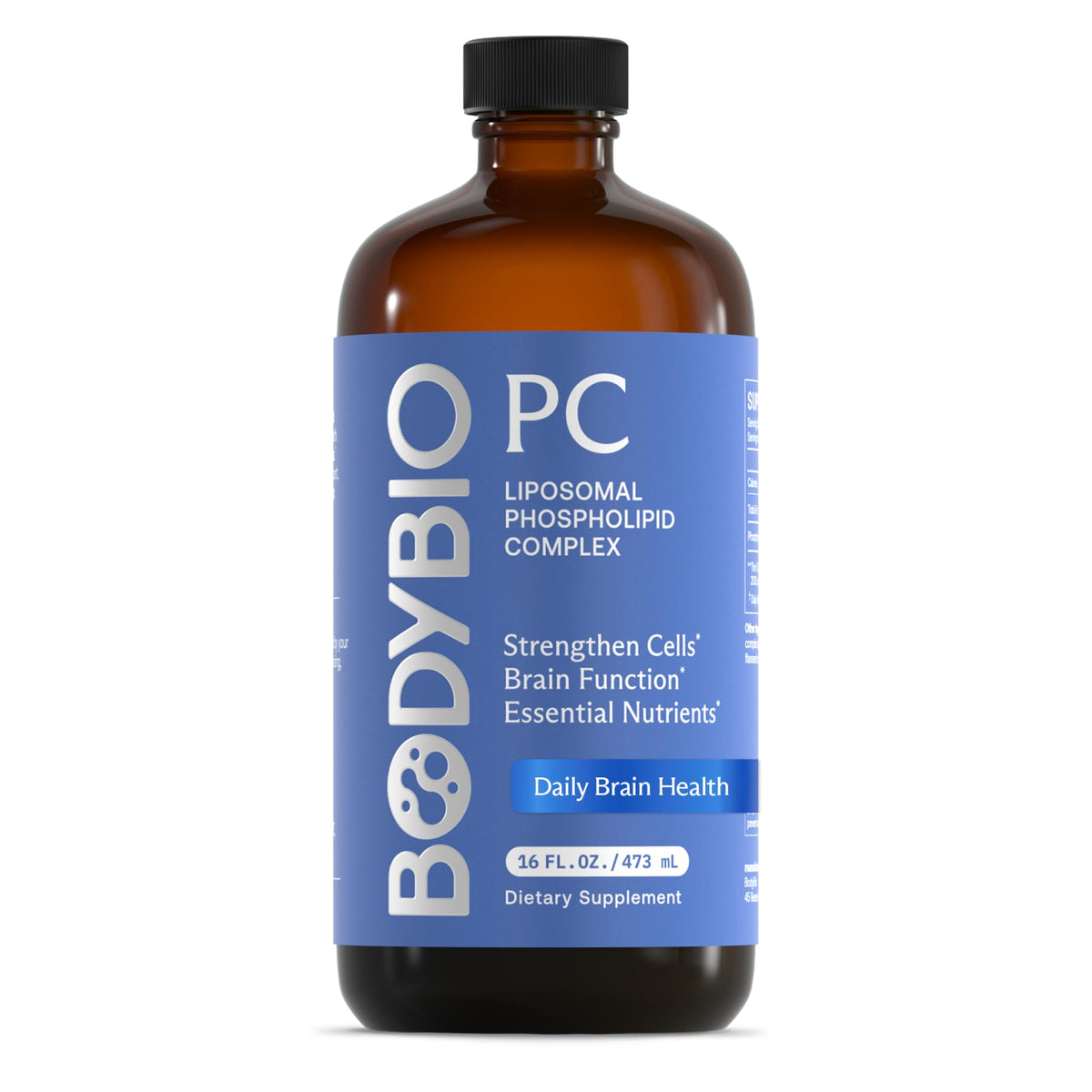 BodyBio PC - Phosphatidylcholine for Brain, Cellular & Cognitive Health | Mental Clarity, Healthy Aging & Gentle Daily Detox