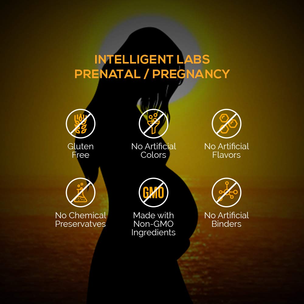 Intelligent Labs Women's Prenatal Multivitamin, 25 Essential Pregnancy Vitamins and Minerals