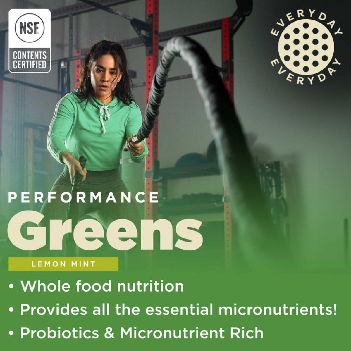 Gnarly Nutrition Greens Superfood Powder – Blueberry Acai Performance Super Greens Powder – NSF Sport Certified – Organic, Probiotics & Essential Micronutrients - Blueberry Acai, 11.64 oz