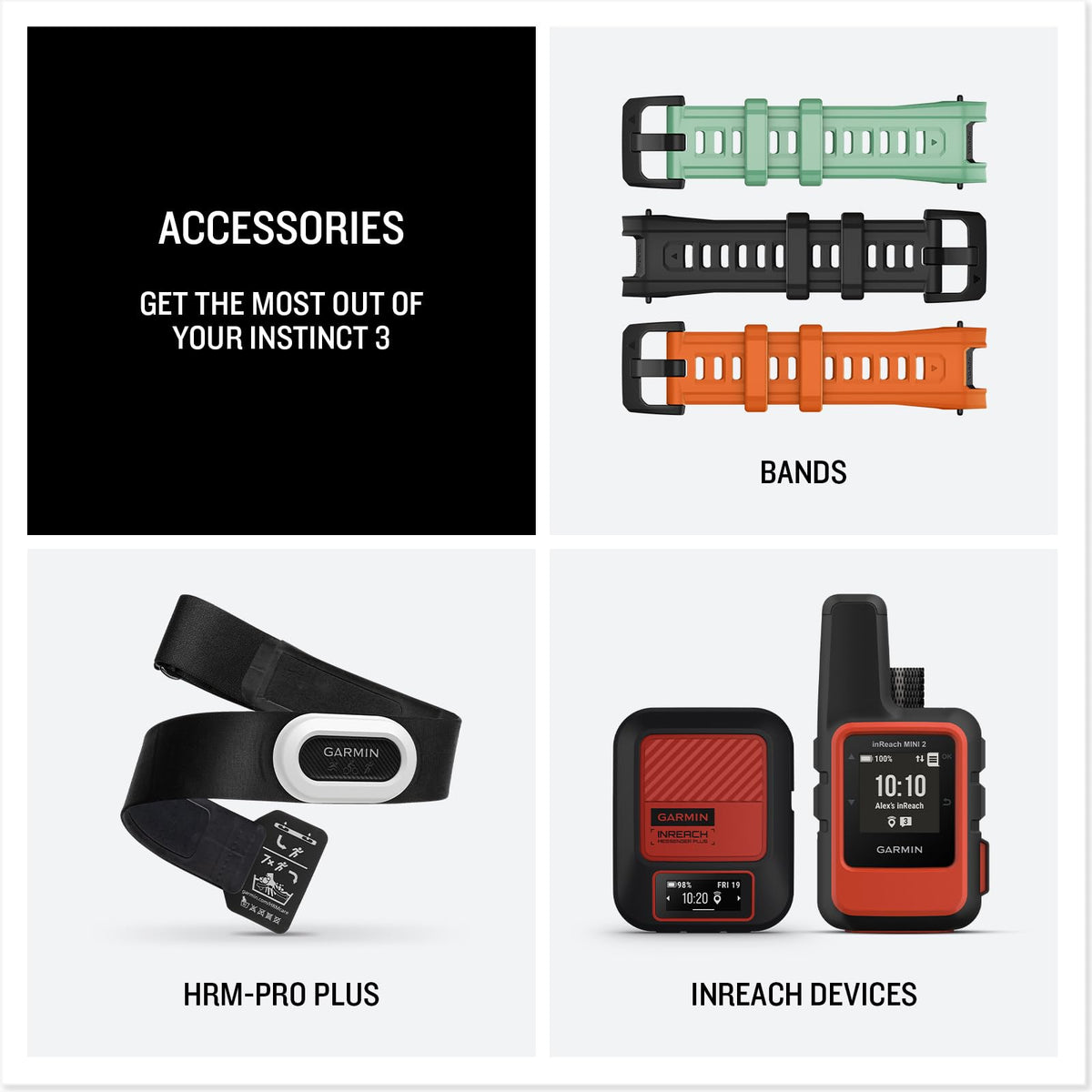Garmin Instinct® 3 AMOLED, Rugged GPS Smartwatch, 45mm, Black