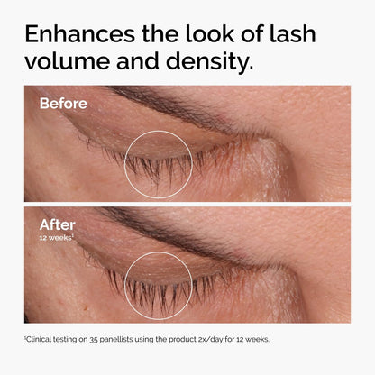 The Ordinary Multi-Peptide Lash and Brow Serum, Peptide-Powered Formula for Thicker, Fuller Looking Lashes & Brows, 0.16 Fl Oz