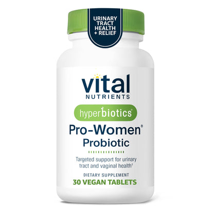 Hyperbiotics Vital Nutrients Pro Women Probiotics for Women | Vaginal Probiotics for PH Balance | Oral Probiotic for Vaginal Health and Urinary Tract Health | 6 Targeted Strains | 60 Vegan Tablets
