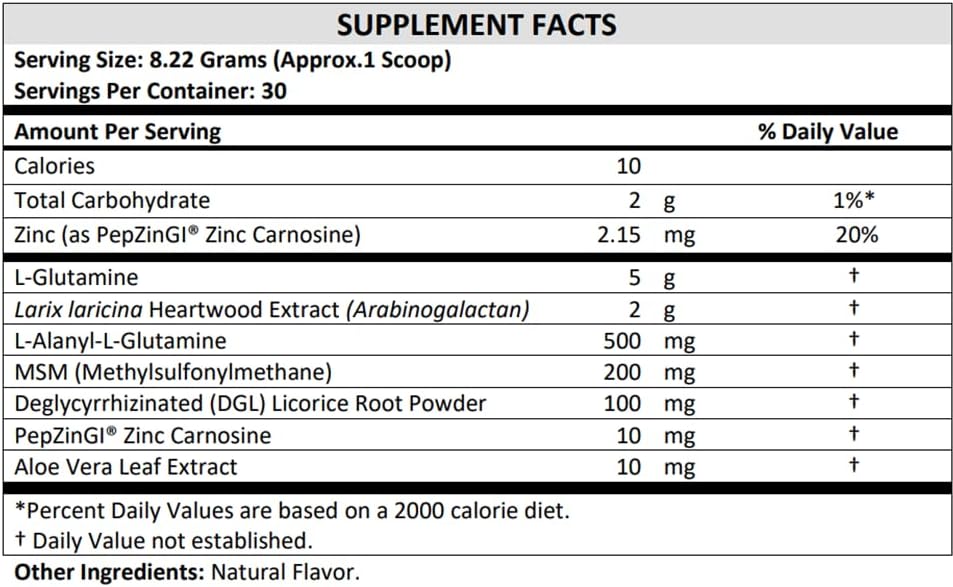 Healthy Gut Vegan Formula | with L-Glutamine and Clinically Proven ingredients | Supports Gut Permeability, gastrointestinal Support, Helps Alleviate Stomach discomfort and Boost Immunity*