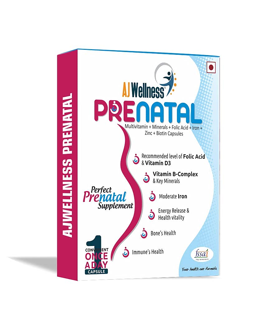 Organic Touch Ajwellness Prenatal multivitamin Nutrition for Women,Advanced Formula