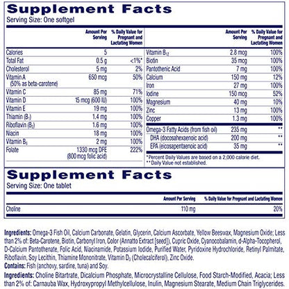 One A Day Women’s Prenatal Advanced Complete Multivitamin with Brain