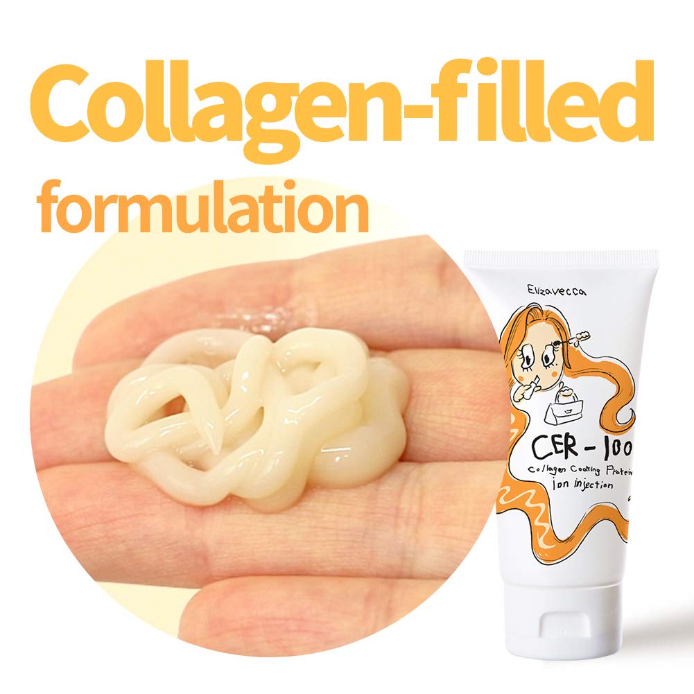 Elizavecca CER-100 Collagen Coating Protein Ion Injection Hair Essence Cream 50ml/1.69 fl.oz.