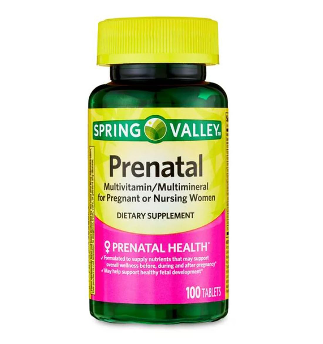 4 TOP CARE Prenatal Multivitamin/Multimineral for Pregnant and Nursing Women Dietary Supplement Tablets