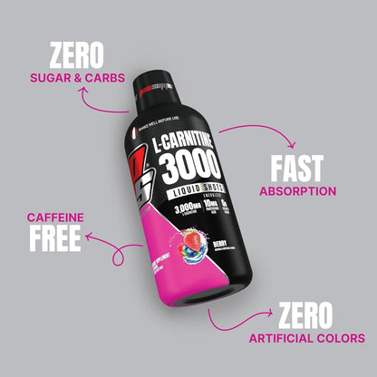ProSupps L-Carnitine 3000 Stimulant Free Liquid Shots (Berry) Dr. Jekyll Signature Intense Focus, Energy & Pumps Pre-Workout Powder (Strawberry) Bundle
