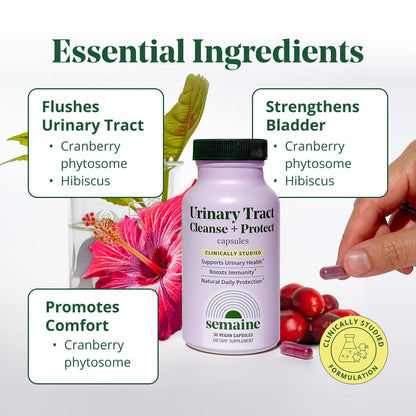Semaine Hormone Balance for Women - Womens Hormone Balance Supplement & Premenopausal Supplements for Women - Methylated Folate, B Vitamins, Magnesium, Zinc, Berberine Phytosome & Grapeseed - 60 count