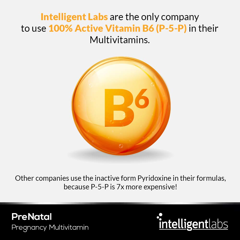Intelligent Labs Women's Prenatal Multivitamin, 25 Essential Pregnancy Vitamins and Minerals