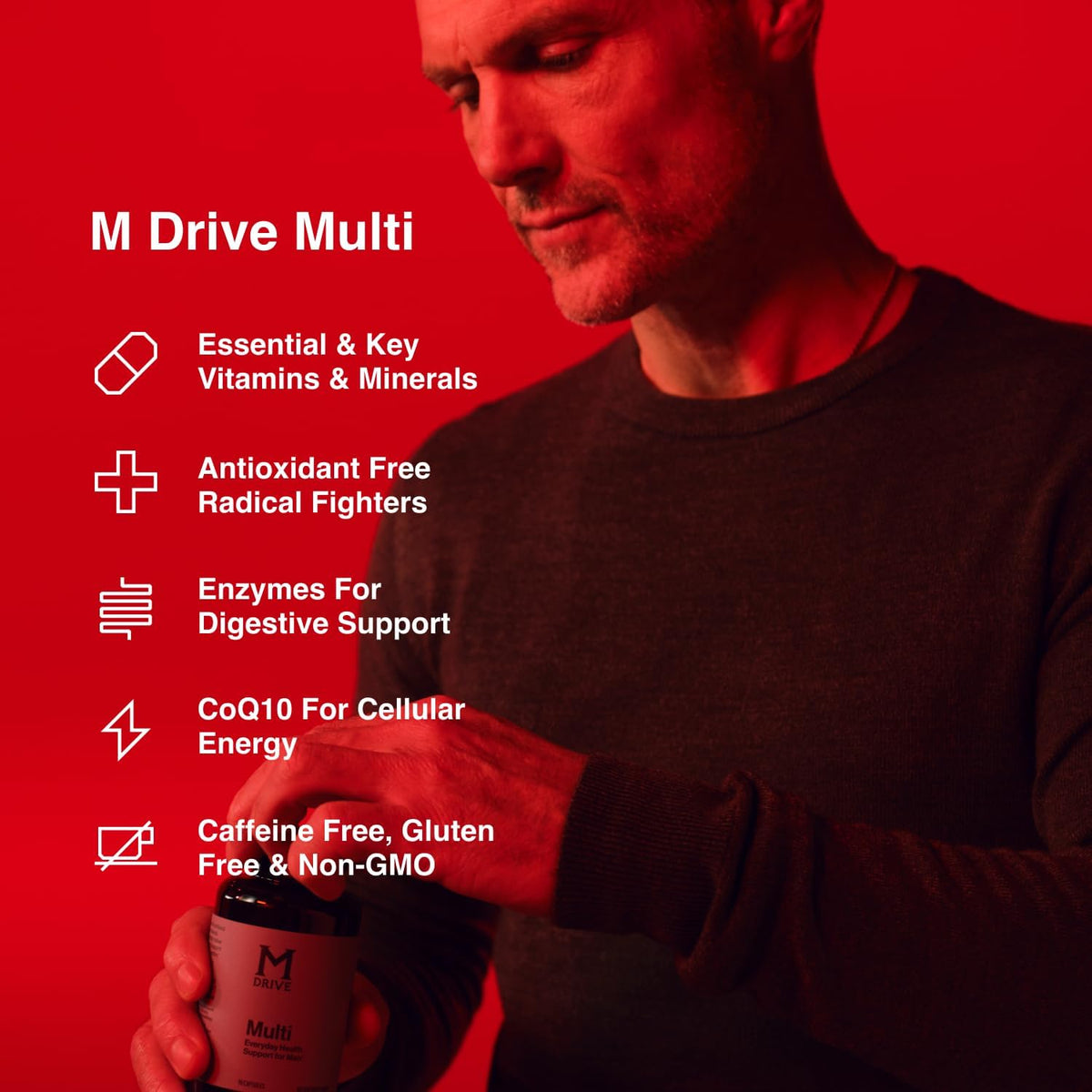 Mdrive Boost and Burn Testosterone Booster + Daily Multi Vitamin