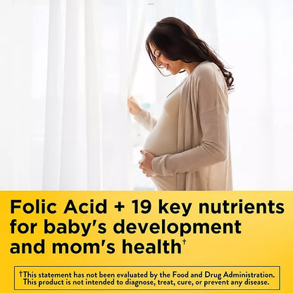 Nature Made Prenatal with Folic Acid + DHA, 200mg Prenatal Vitamin and Mineral Supplement