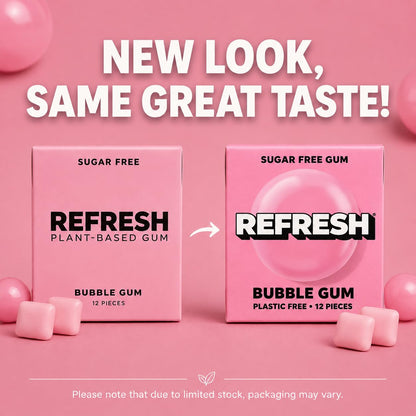 Refresh Sugar Free Chewing Gum with Xylitol, Garden Mint, 12 Pack