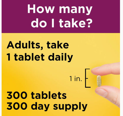 Nature Made Women's Multivitamin Tablets, 300 Count for Daily Nutritional Support