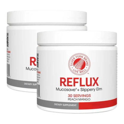 Silver Fern Reflux Digestive Supplement Each Tub = 30 Scoops = 30 Servings | Mucosal Support for Acid Issues - with Mucosave FG and Slippery Elm Bark (1 Tub)