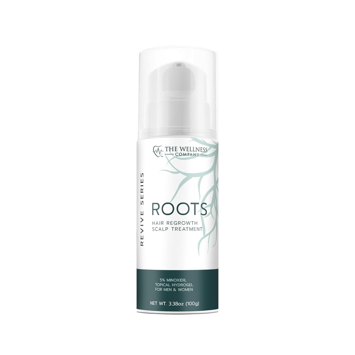 ROOTS Hair Regrowth Hydrogel with Minoxidil, For Men & Women, 3.38oz (100g)
