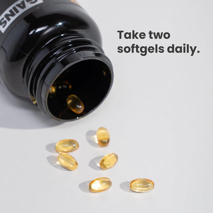 Gains in Bulk D3 K2 Supplement 5000 IU, 60 Softgels