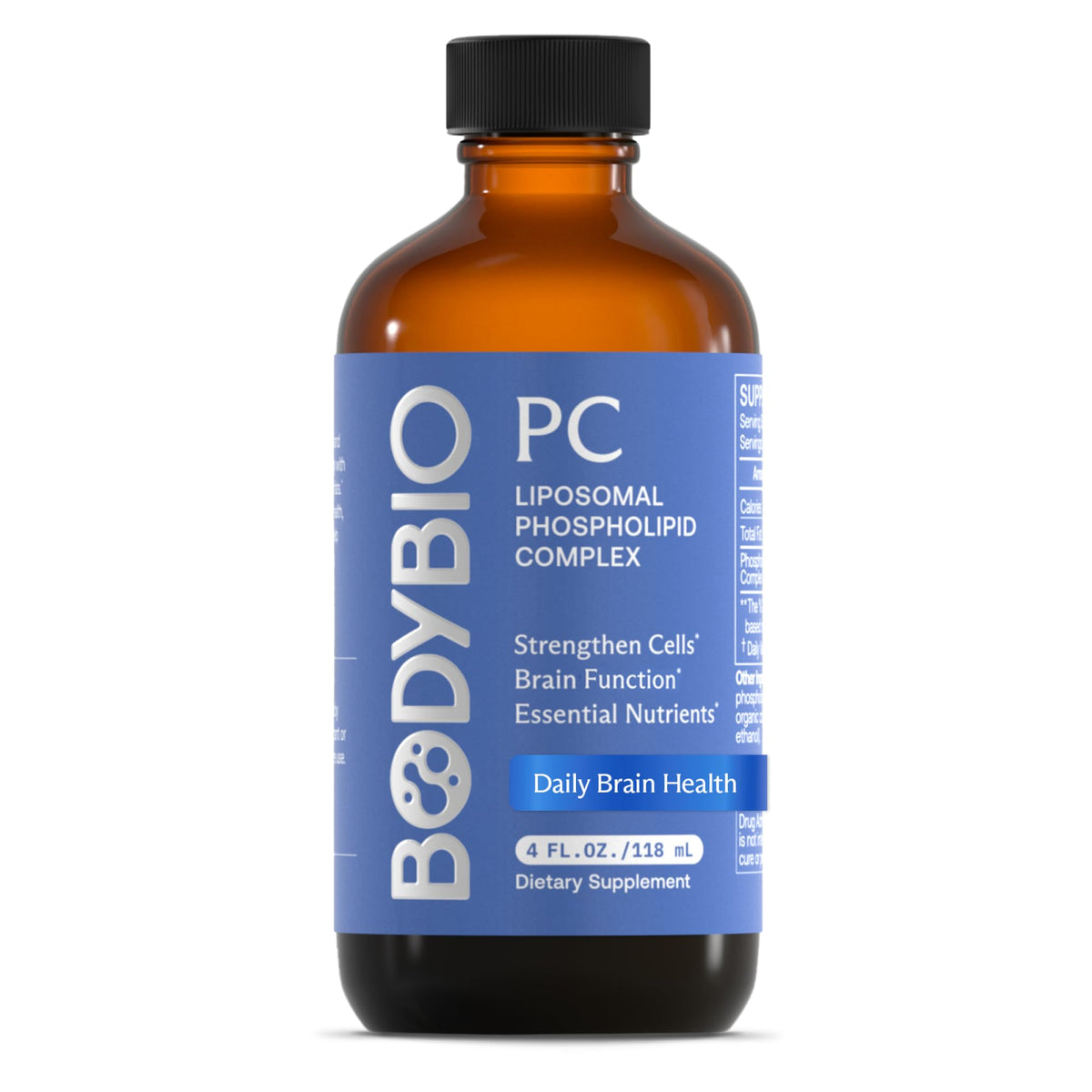 BodyBio PC - Phosphatidylcholine for Brain, Cellular & Cognitive Health | Mental Clarity, Healthy Aging & Gentle Daily Detox