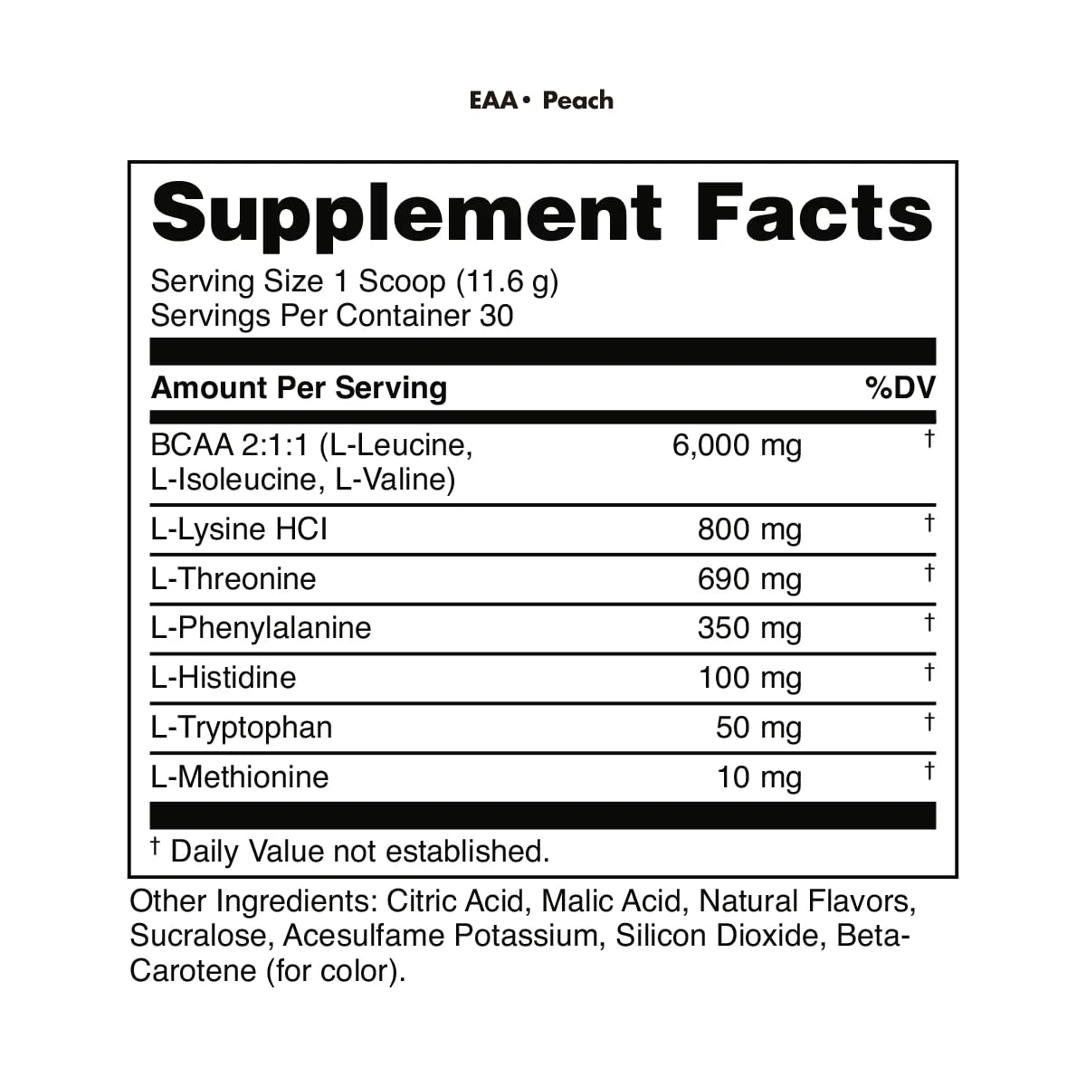 Bucked Up Essential Amino Acids - EAA Powder - Easy Mix, Non Clumping Formula - for Pre/Intra Workout - Pina Colada Flavor - 30 Servings - 11.6 oz