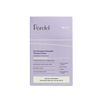 Perelel 1st Trimester Prenatal Multivitamin Powder - Daily No-Nausea Formula