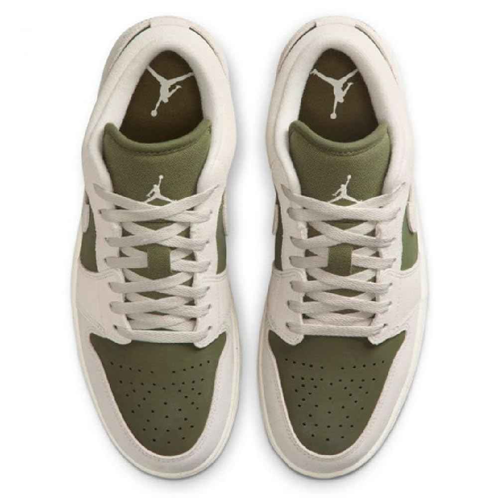 Air Jordan 1 Low SE Men's Shoes (Medium Olive/Sail/Light Orewood Brown) Size 9