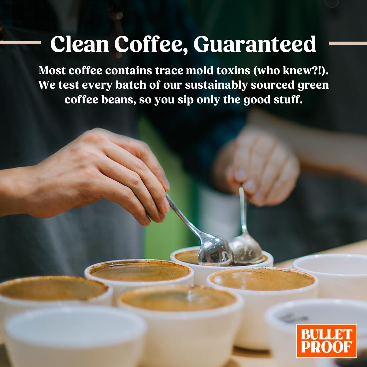 Bulletproof Original Medium Roast Ground Coffee 12 Ounces and Original Medium Roast Ground Decaf 12 Ounces Bundle, 100% Arabica Coffee, Clean Coffee Tested for Toxins, Sustainably Sourced