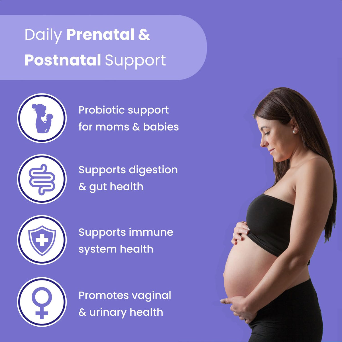 Prenatal Probiotics for Women | 30 Billion CFU, 17 Strains + Organic Prebiotics