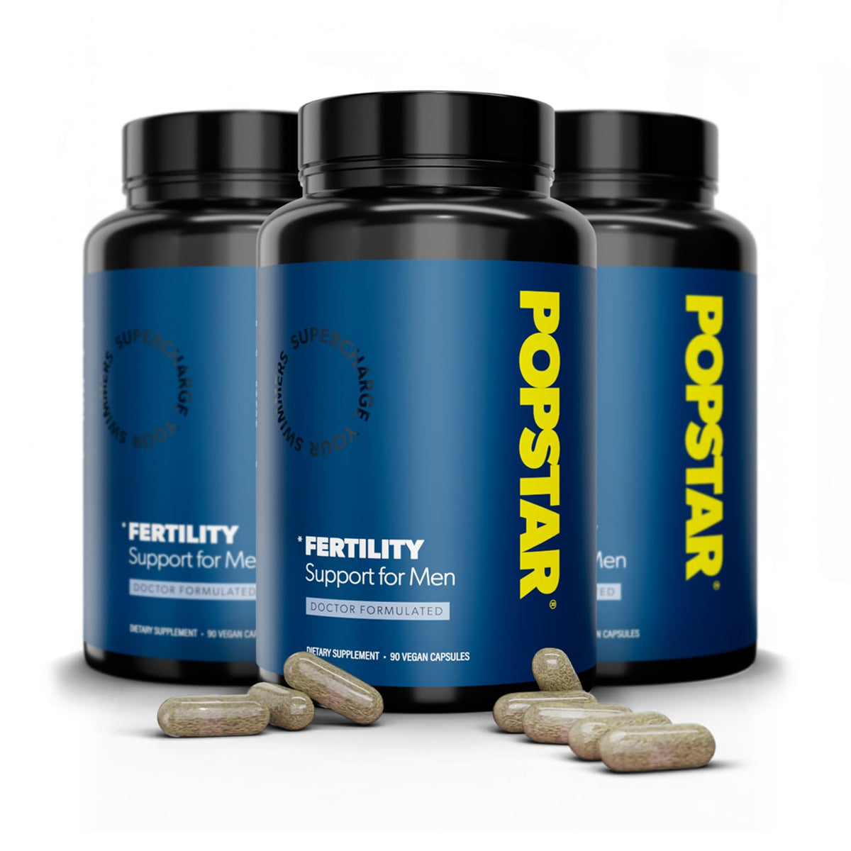 POPSTAR Fertility Supplement for Men - Doctor Formulated Men's Prenatal Vitamins 