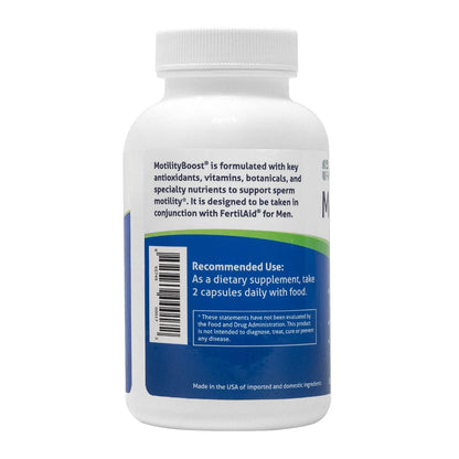 MotilityBoost for Men, Male Fertility Supplement – For Motile Strength - Prenatal For Him, Includes