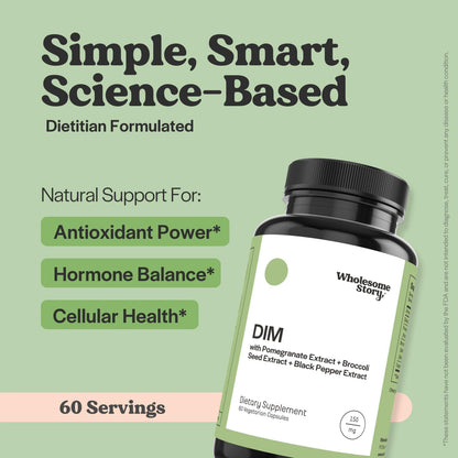 DIM + Myo & D Chiro Inositol | DIM Supplement for Women with Pomegranate + Myo & D-Chiro Inositol Supplement Bundle | Hormone Balance for Women | Cell and Tissue Health | 60 & 90 Servings