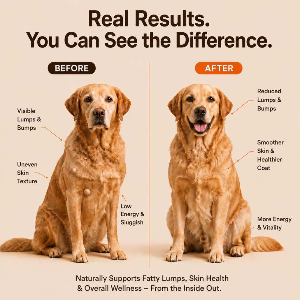 Lipoma Treatment for Dogs – Lumps & Bumps Support, Helps Reduce Fatty Tumors, Turkey Tail Mushroom Chews for Immune Health with L Carnitine, Chicken Flavor, 150 Soft Chews