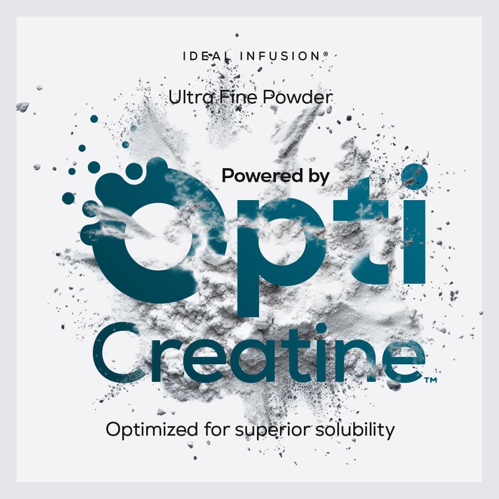 Pure Micronized Creatine Monohydrate: OptiCreatine Instant Mix Ultra Fine Powder - Supports Muscle Strength, Cellular Energy & Brain Function - No Grit or Clumps, Unflavored, 75 Servings, Vegan