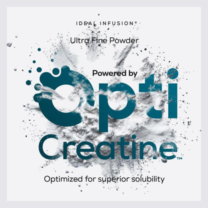 Pure Micronized Creatine Monohydrate: OptiCreatine Instant Mix Ultra Fine Powder - Supports Muscle Strength, Cellular Energy & Brain Function - No Grit or Clumps, Unflavored, 75 Servings, Vegan