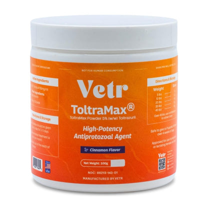 Vetr's Toltramax Toltrazuril Powder for Horses, Dogs, Cats, 100g (10.0%, Chicken)