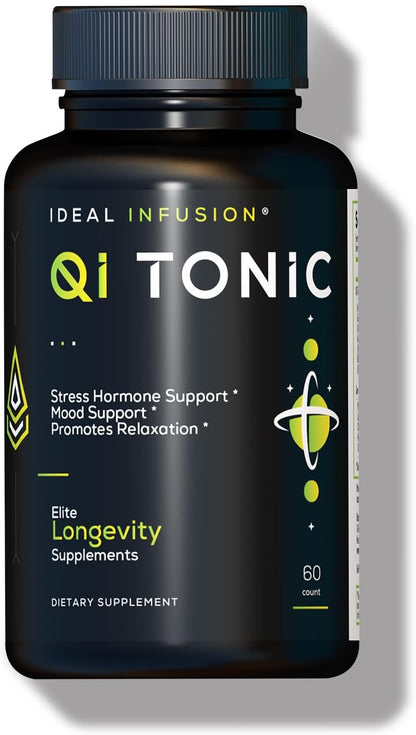 Ideal Infusion Cortisol Blocker and Mood Support: Promotes Relaxation & Stress Relief - Overall Wellbeing & Serenity, Astragalus Root, Ashwagandha, Passion Flower (60 Servings) Vegan