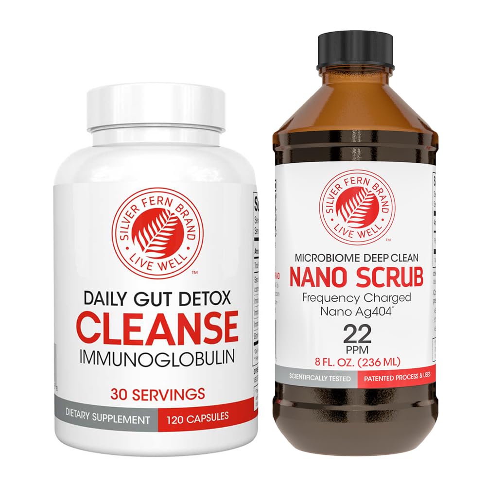 Silver Fern Cleanse - Daily Gut - 1 Bottle - 120 Capsules - 30 Day Supply | Immunoglobulin G, A & M -(IgG, IGA, IgM) - Digestive System & Immune System Support - Postbiotic