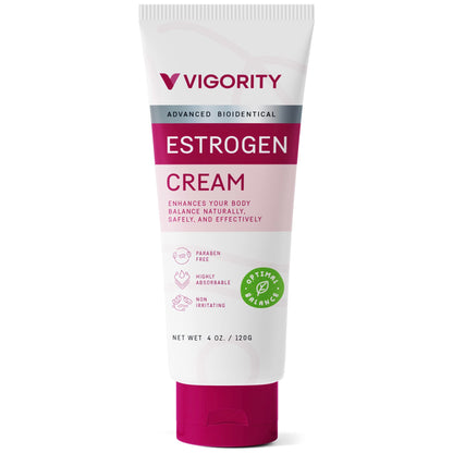 Estrogen Cream For Women, Natural Bioidentical, Hot Flashes Menopause Relief, Estrogen Cream