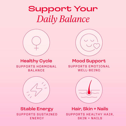 Peach Perfect Inositol Multivitamin – Myo-Inositol & D-Chiro 40:1 Blend, Omega-3, Vitamin D3, Magnesium, Zinc – Supports Women’s Health, Mood, Energy, Supplement – 30 SVG